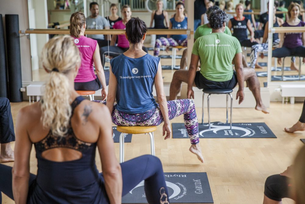 Teaching chair yoga with Garuda